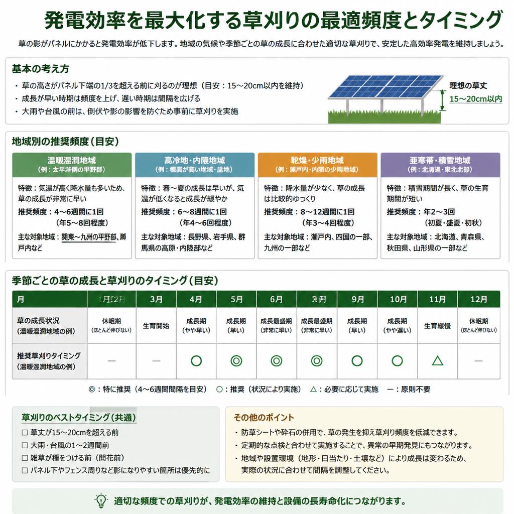 2. 効率的な草刈りの頻度とは？