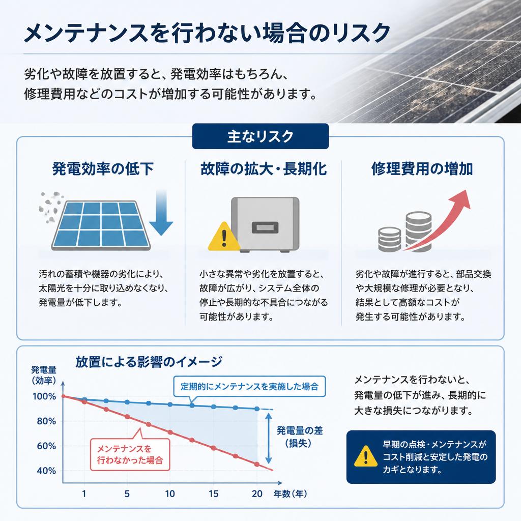 3. メンテナンスを怠るリスク