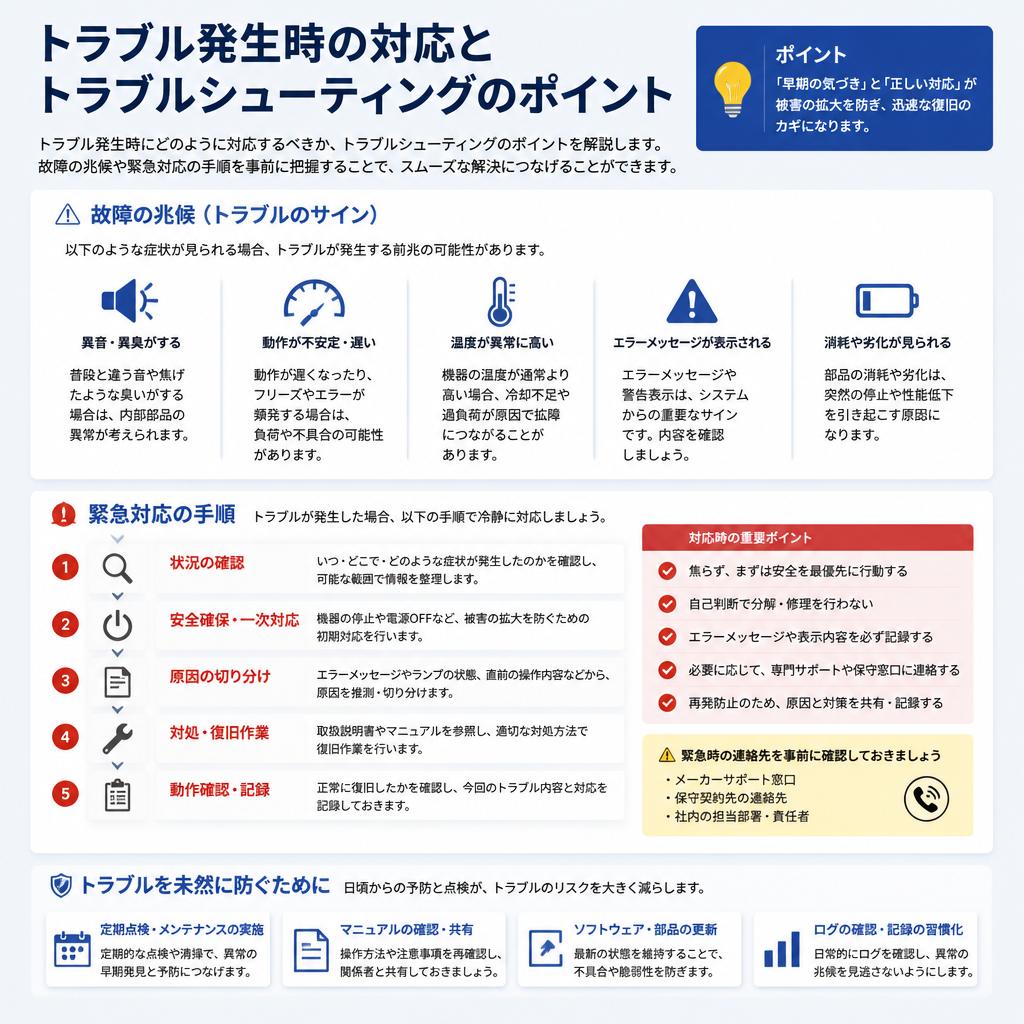 トラブルシューティングのプロセス