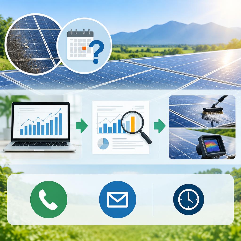洗浄すべきか迷ったら、まずは無料の発電量解析をご相談ください